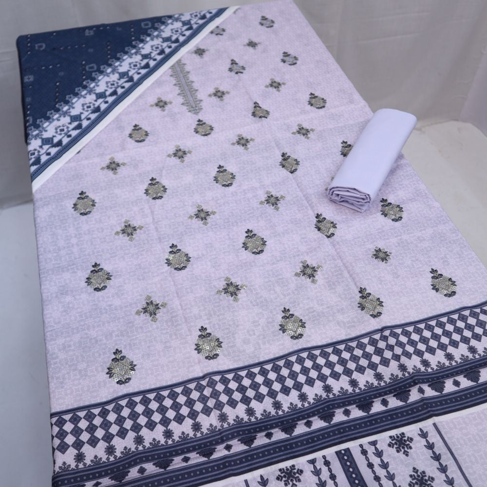 Bareeze Lawn Embroidered 3 Piece (1360-002)