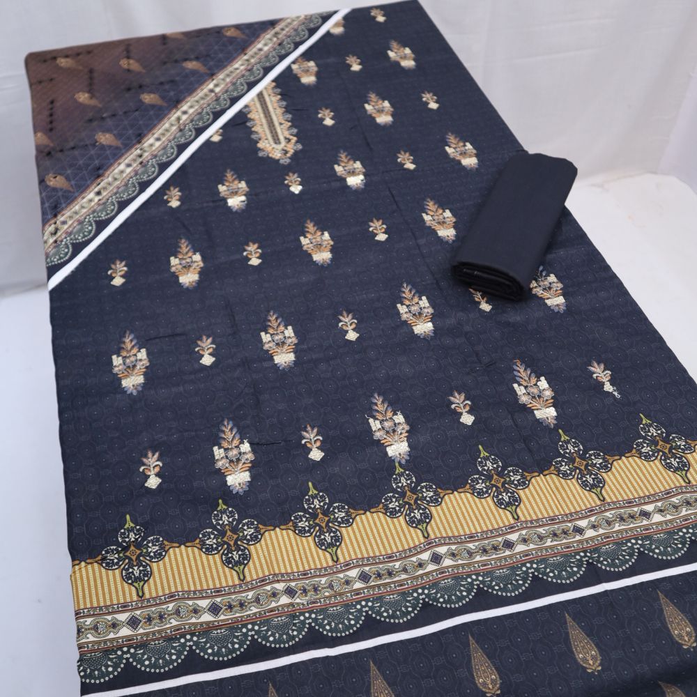Bareeze Lawn Embroidered 3 Piece (1360-010)