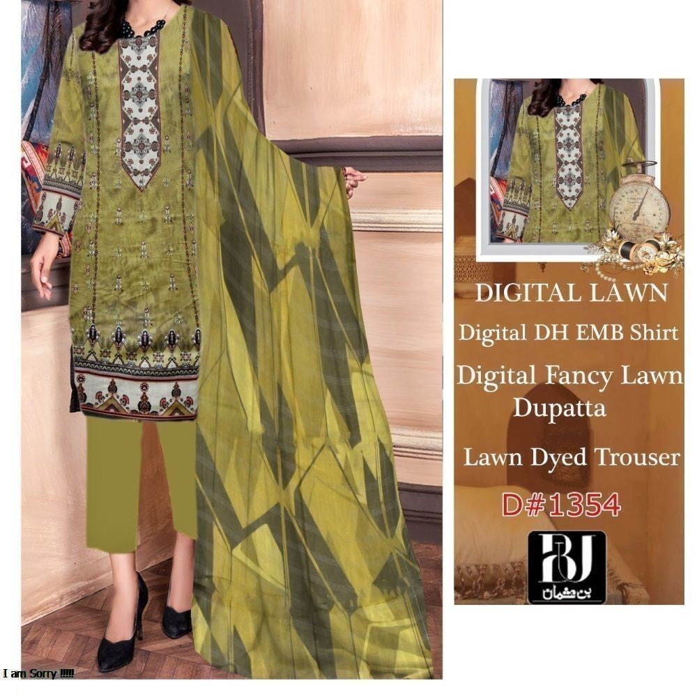 Lawn Double Head EMB (1331-001) UN Creation