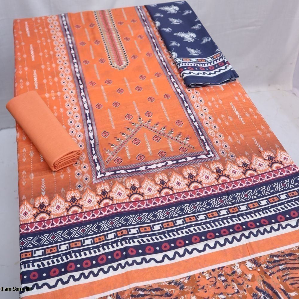 Lawn Neckline Embroidered (1333-002) Shahi Jora