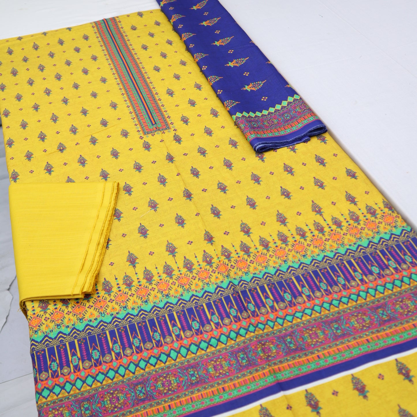 Digital Khaddar 3 Piece (1375-097) Bin Saeed