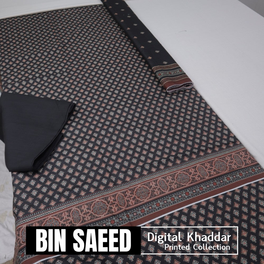 Bin Saeed Digital Khaddar 3 Piece (1375-184)