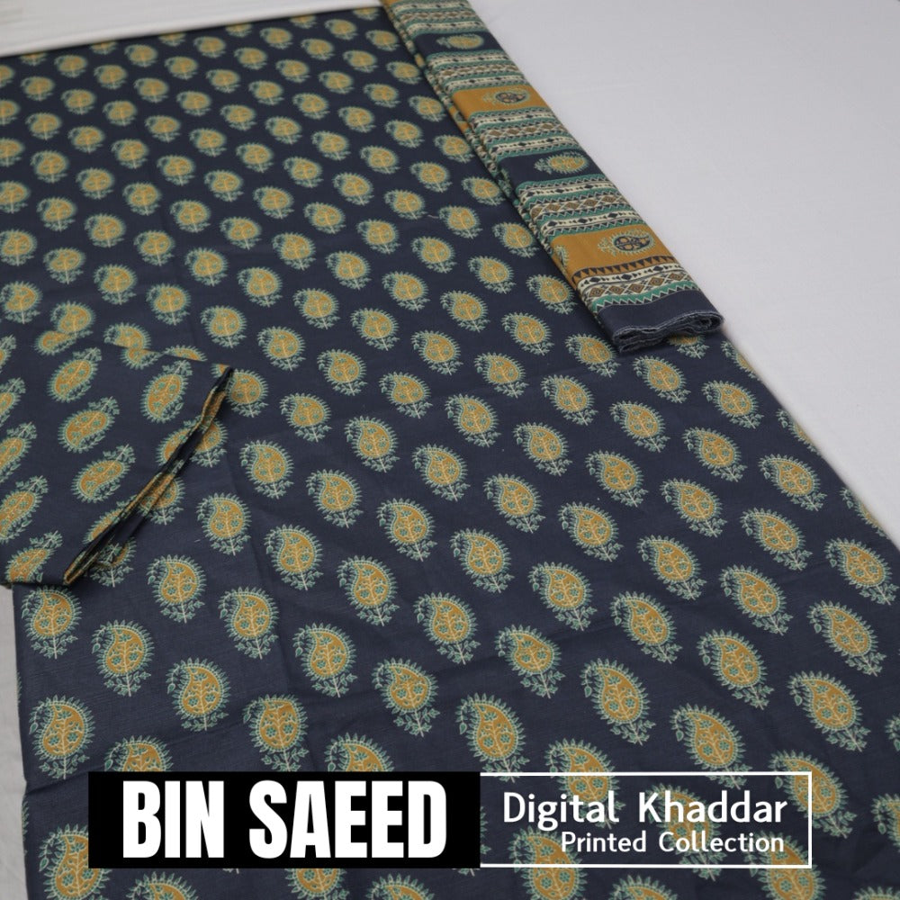 Bin Saeed Digital Khaddar 3 Piece (1375-192)