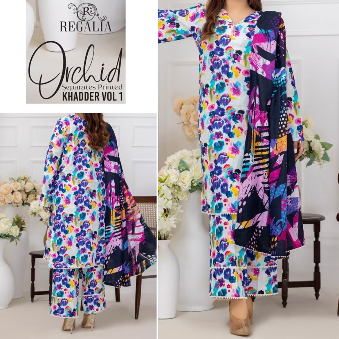 Orchid Digital Khaddar (1423-009) Regalia