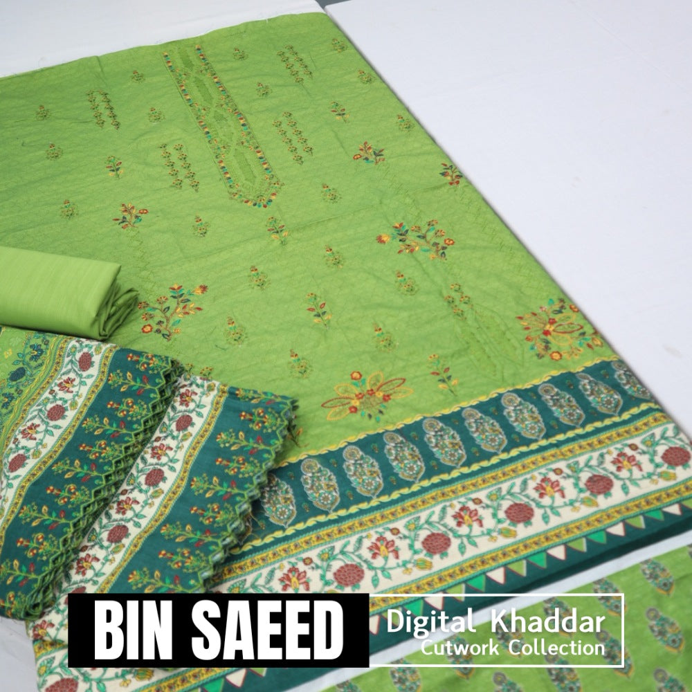 Khaddar Embroidery Cutwork (1437-006) Bin Saeed