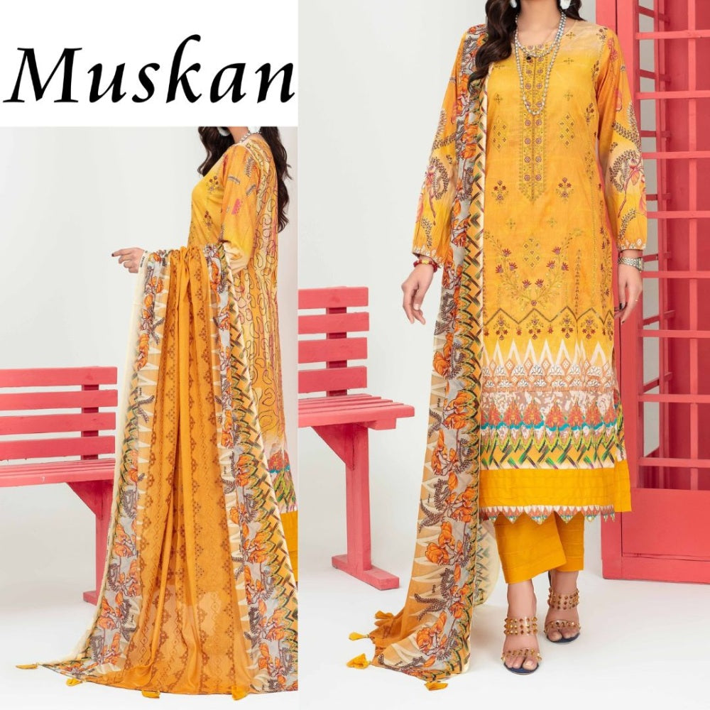 Muskan Embroidered Dupatta Fatima Collection (1458-003)