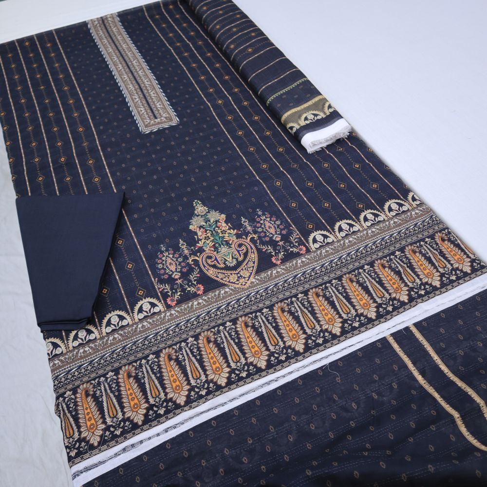 Malabis Slub Lawn 3 Piece (1478-009)