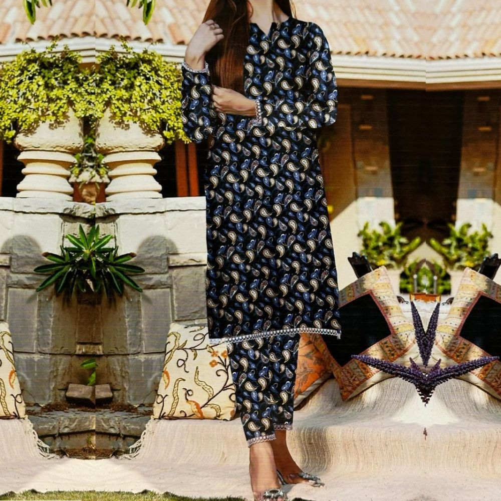 Fatima Collection Printed Lawn 2 Piece (1486-007)