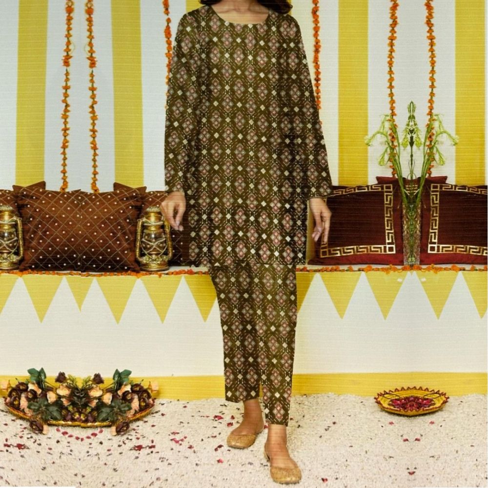 Fatima Collection Printed Lawn 2 Piece (1486-012)