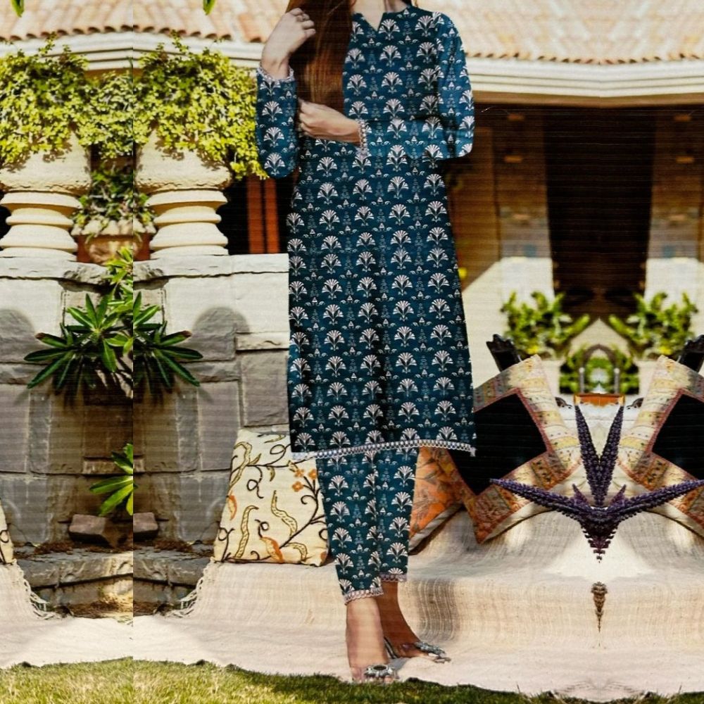Fatima Collection Printed Lawn 2 Piece (1486-014)
