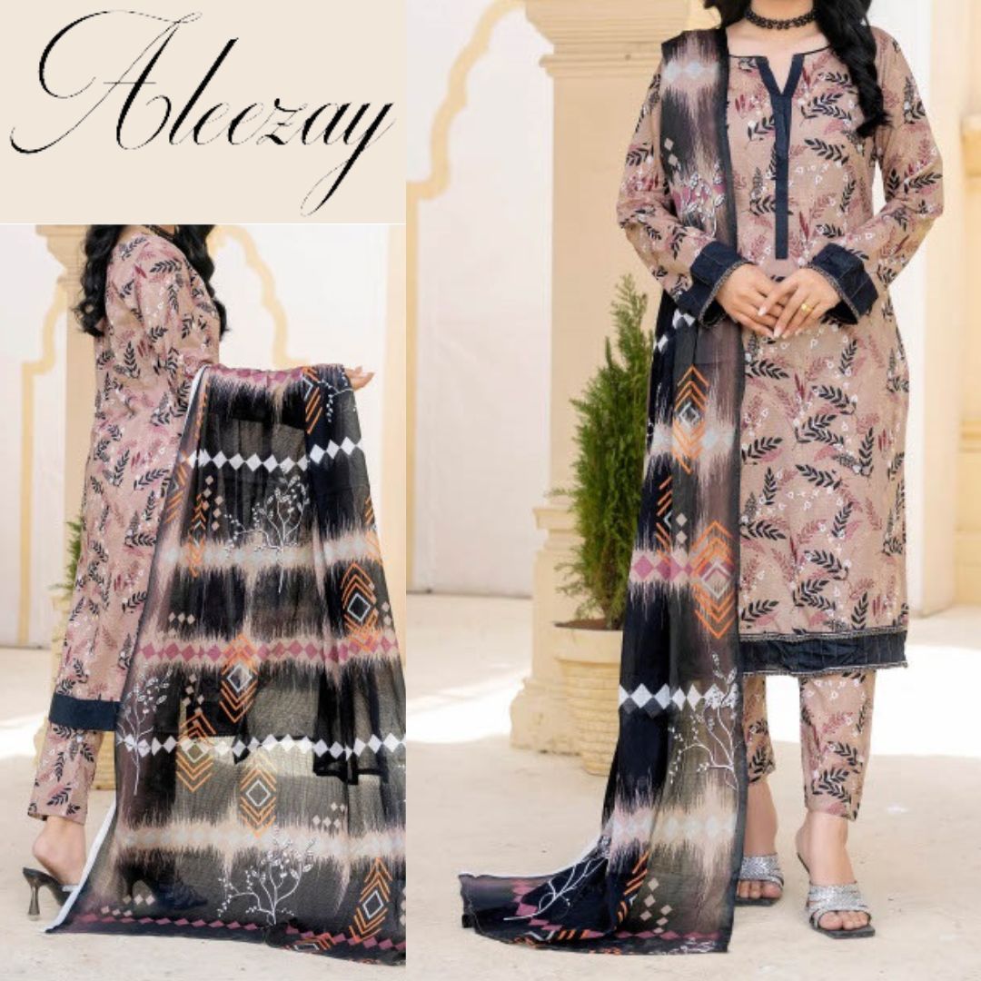 Fatima Collection Aleezay Bana Dora Lawn (1495-007)