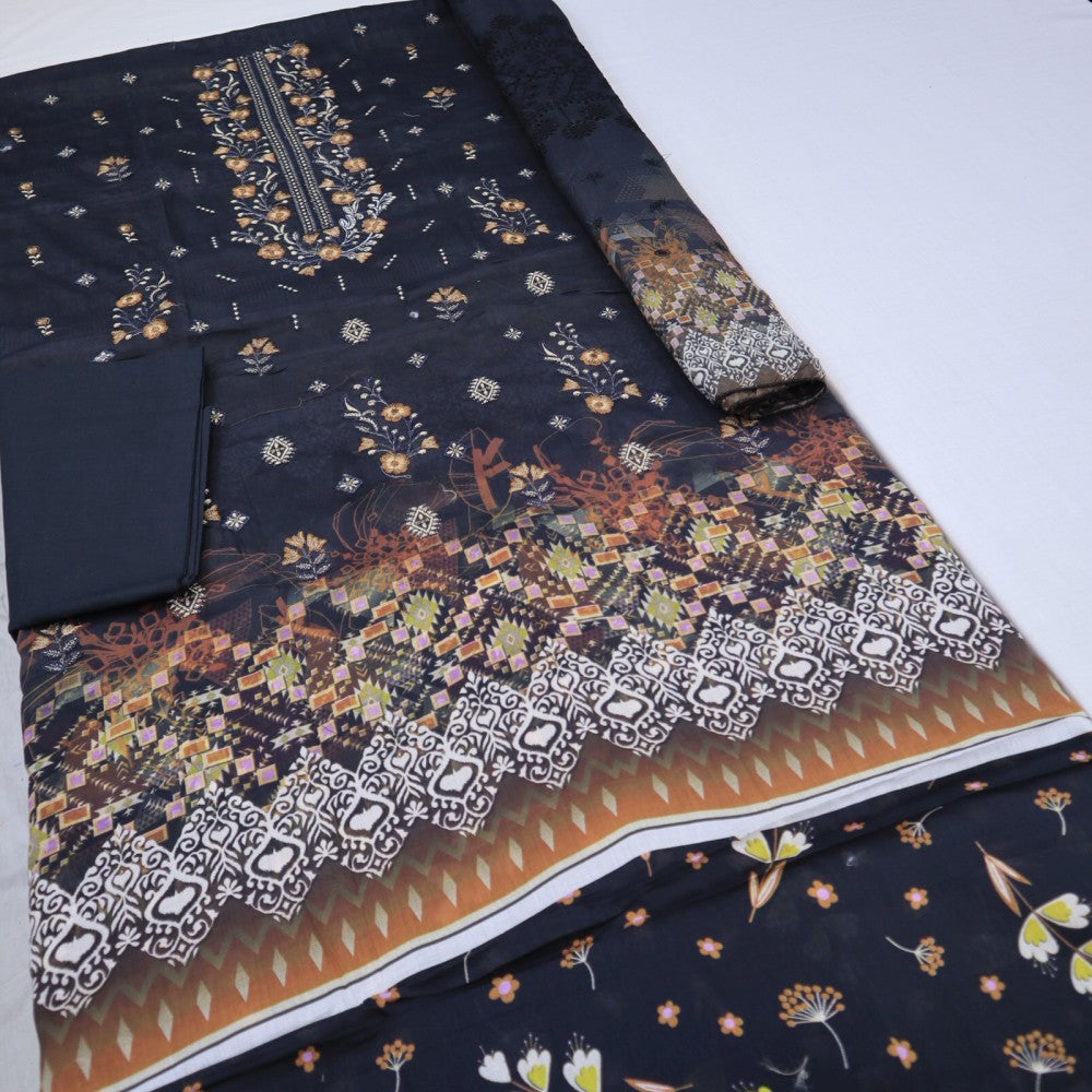 Safuiz Embroidered with Shifili Dupatta (1499-001)