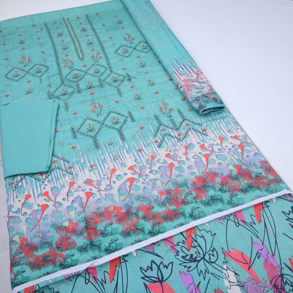 Safuiz Embroidered with Shifili Dupatta (1499-007)