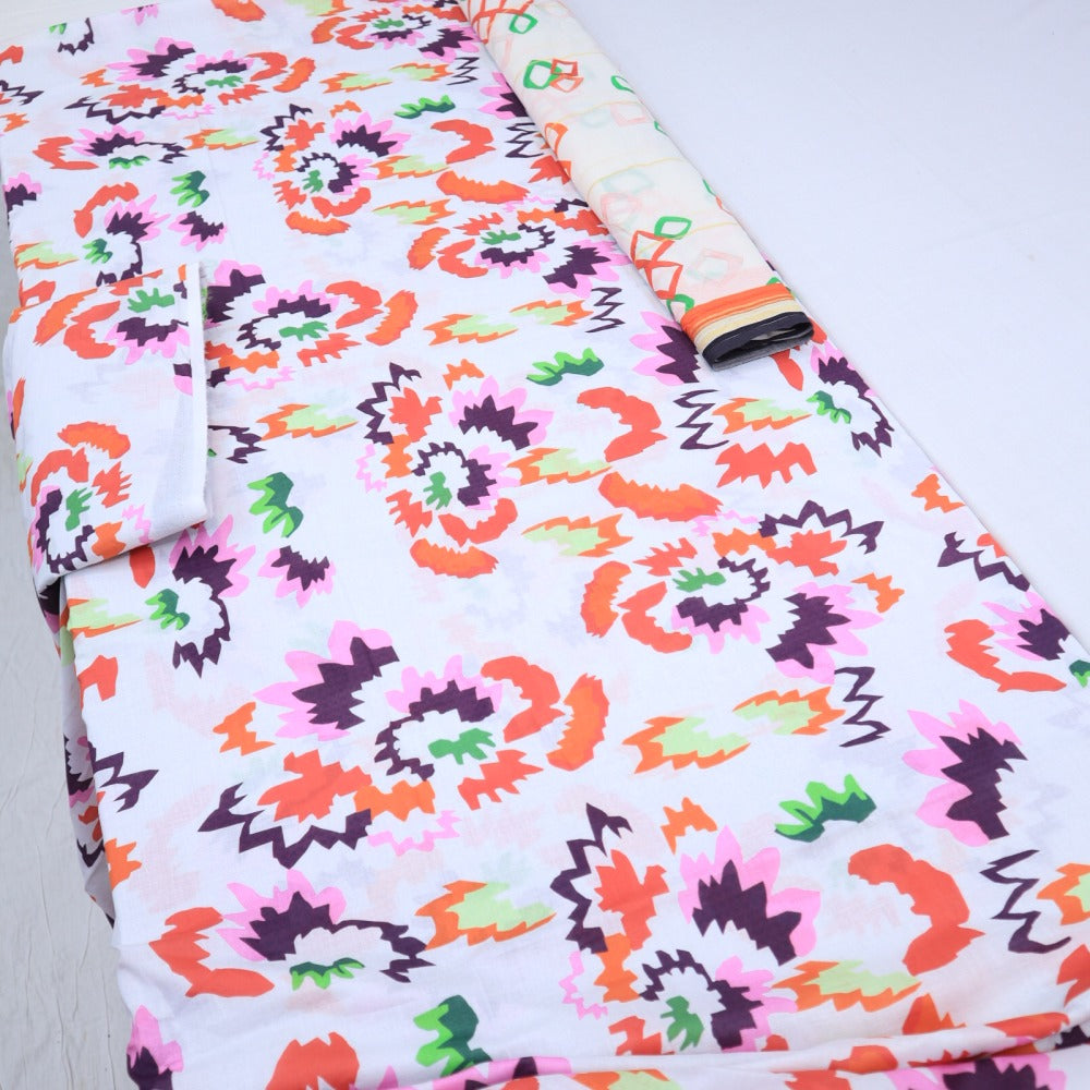 Printed Shalwar with Zari Dupatta by EM (1530-010)