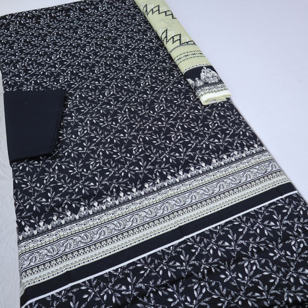 Safina Black & White Digital Lawn (1536-011)