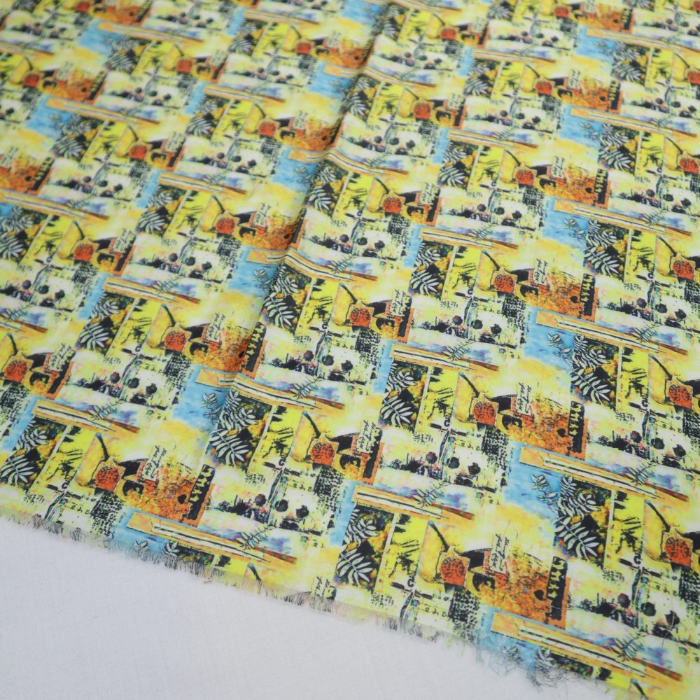 Digital Silk Print Shirt (1542-032)