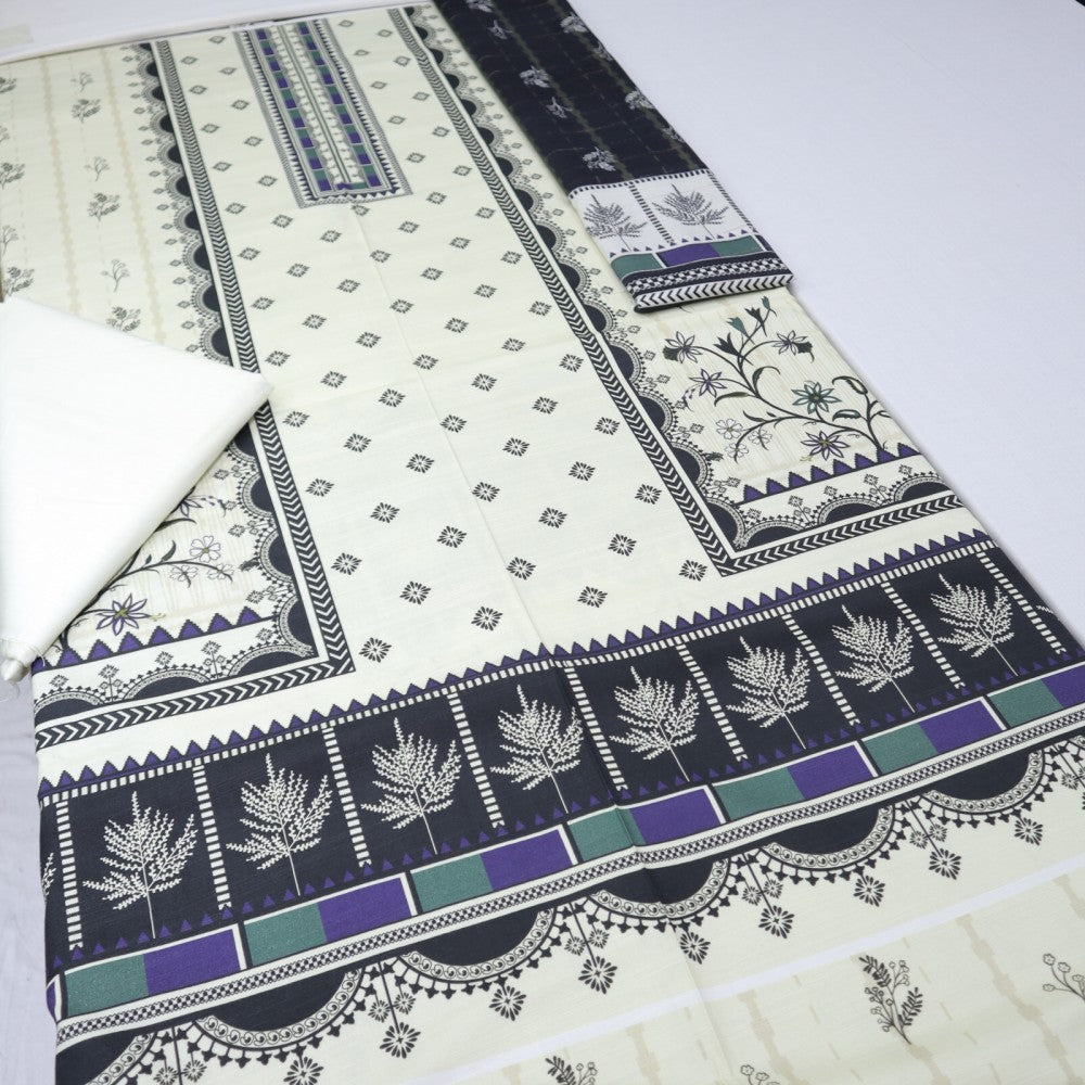 EM Textile Slub Marina Fancy Shawl (1568-013)