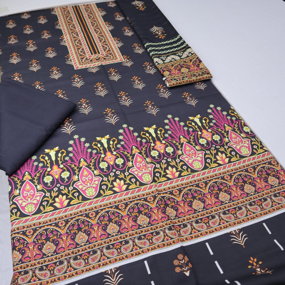 EM Textile Slub Marina Fancy Shawl (1568-018)