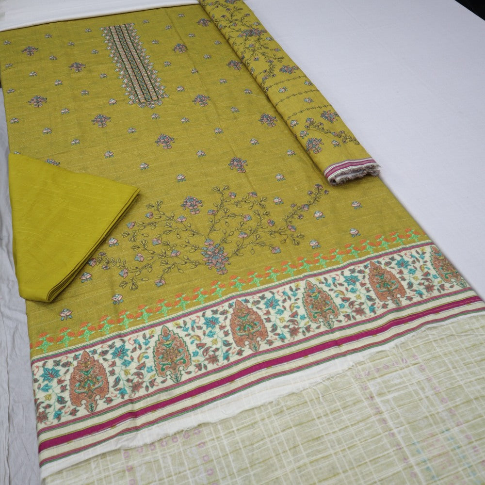 Zobia Emb Fancy Khaddar & Pallu Shawl (1578-001)