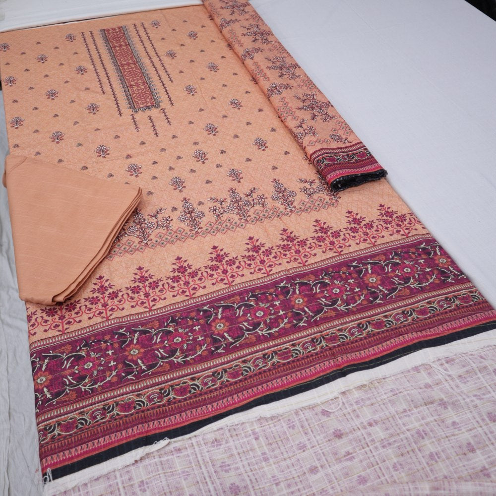 Zobia Emb Fancy Khaddar & Pallu Shawl (1578-010)
