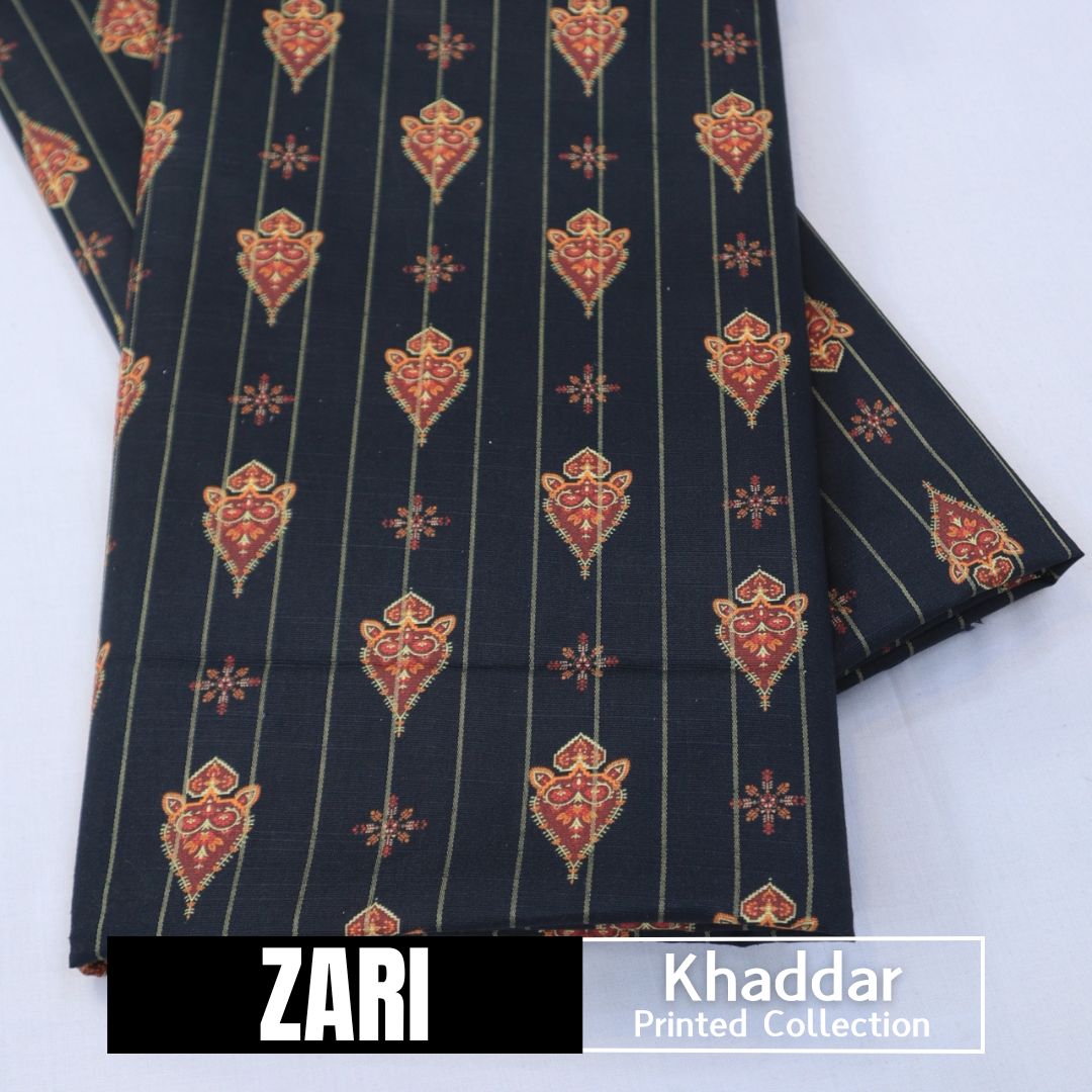 EM Textile Zari Khaddar (1603-016)