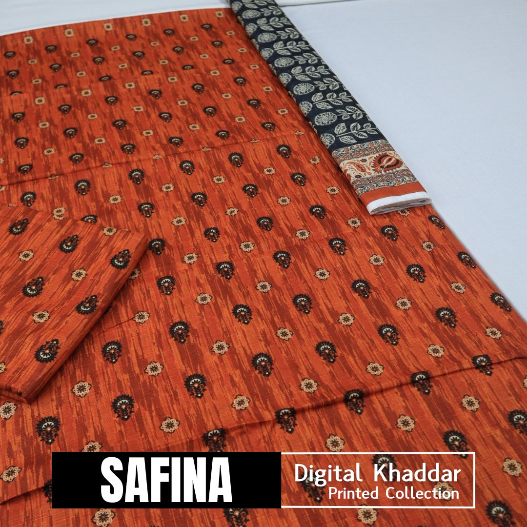 Safina Identic Khaddar 3 Piece (1604-002)