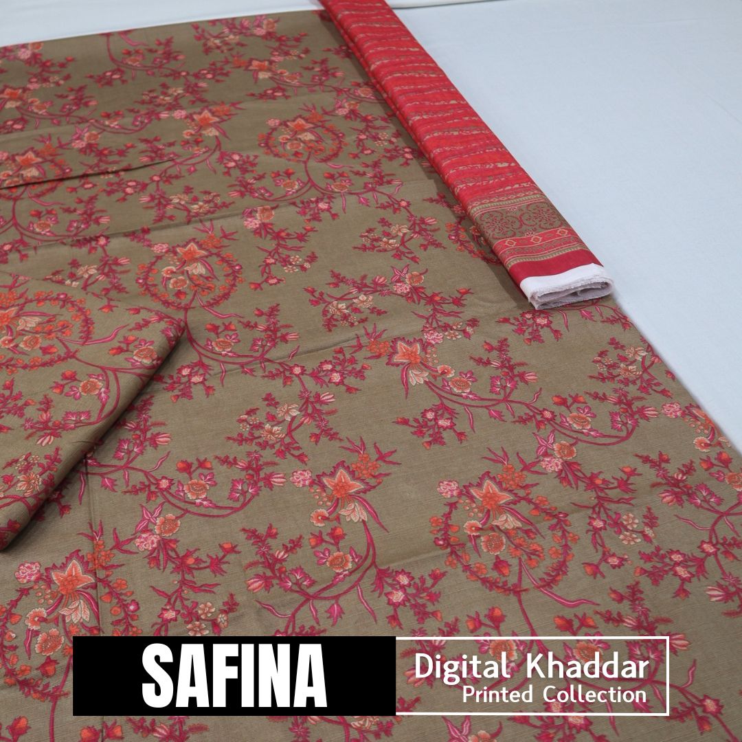 Safina Identic Khaddar 3 Piece (1604-006)