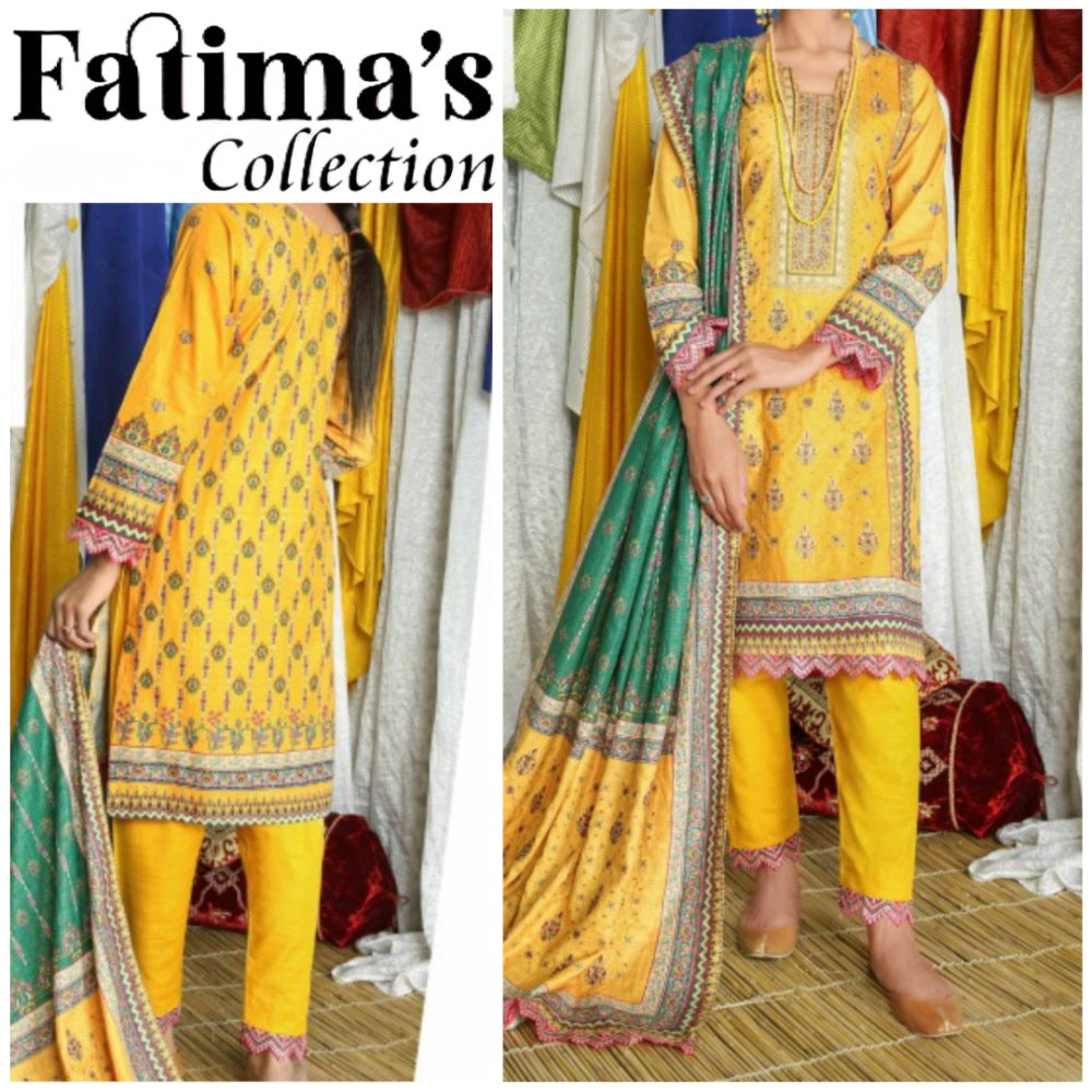 Zimal Khaddar Embroidered Shirt (1616-010)