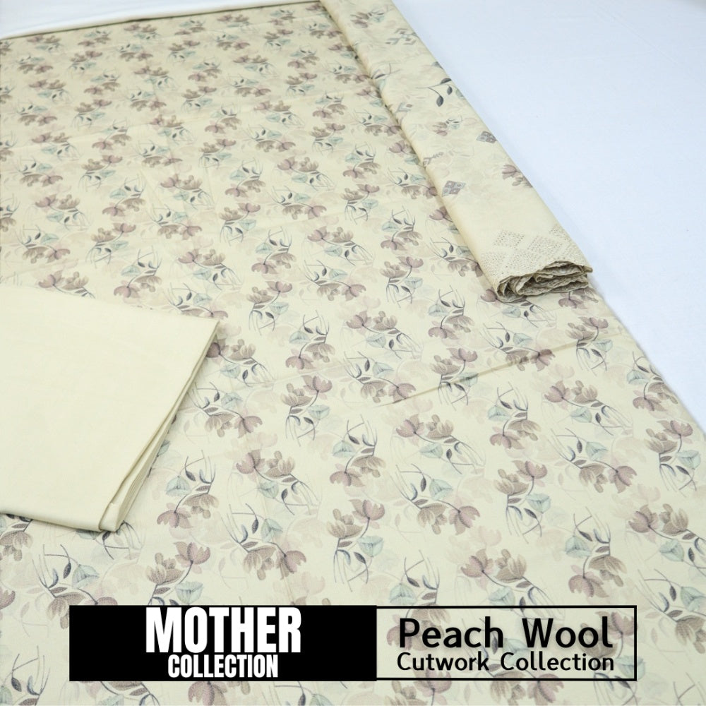 Mother Collection Peach Wool Cutwork (1617-005)