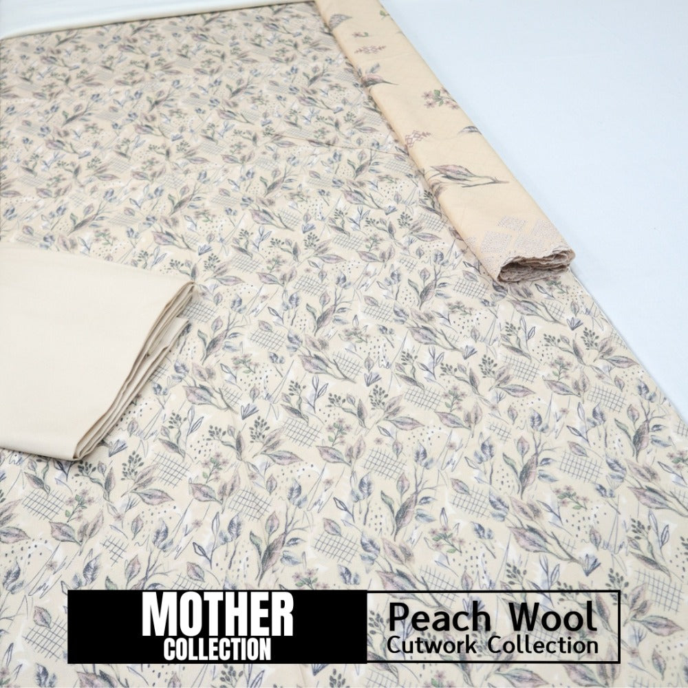 Mother Collection Peach Wool Cutwork (1617-008)