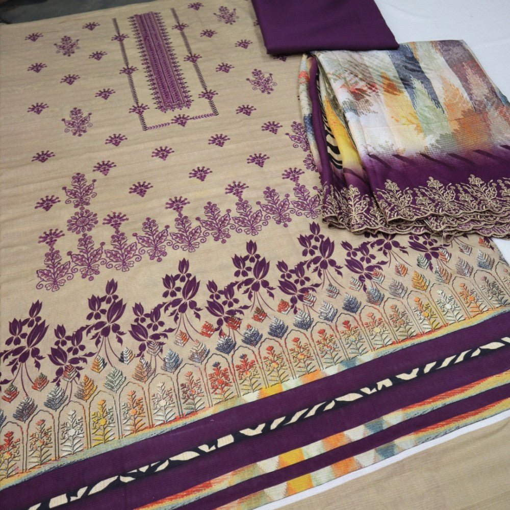Tabassum Bana Dora EMB Cutwork Dupatta (1661-002)