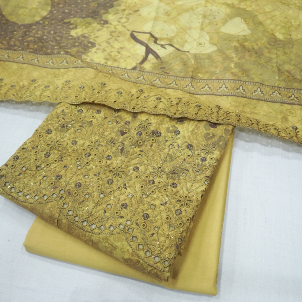 Dhaga Kari EMB Lawn by HZ (1670-030)