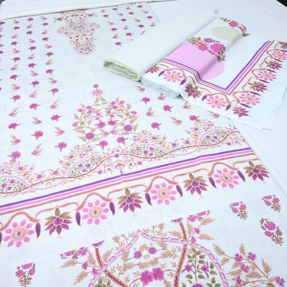 Digital Bana Dora Lawn Dupatta (1677-010)