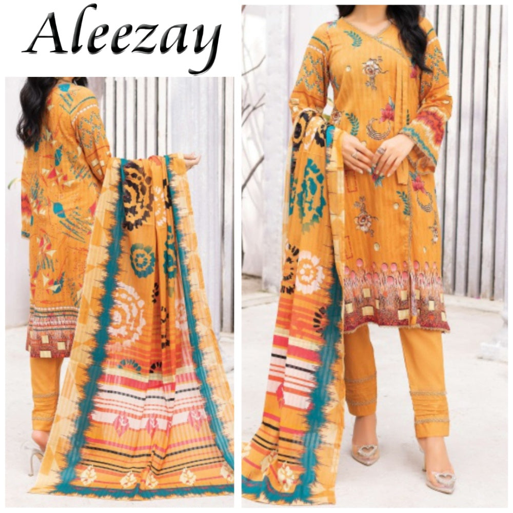 Aleezay Bana Dora Lawn 3 Piece (1678-004)