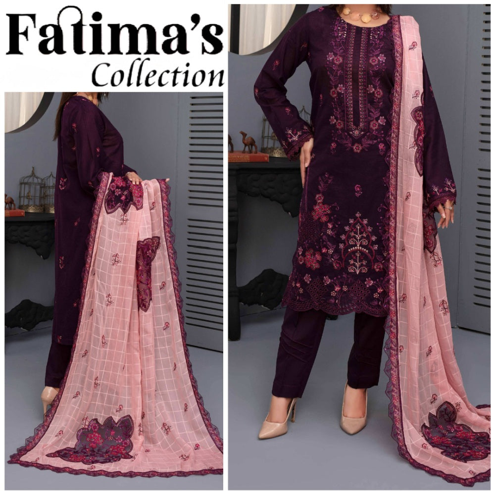 Mabroom Bana Dora Aplic EMD Dupatta (1680-001)