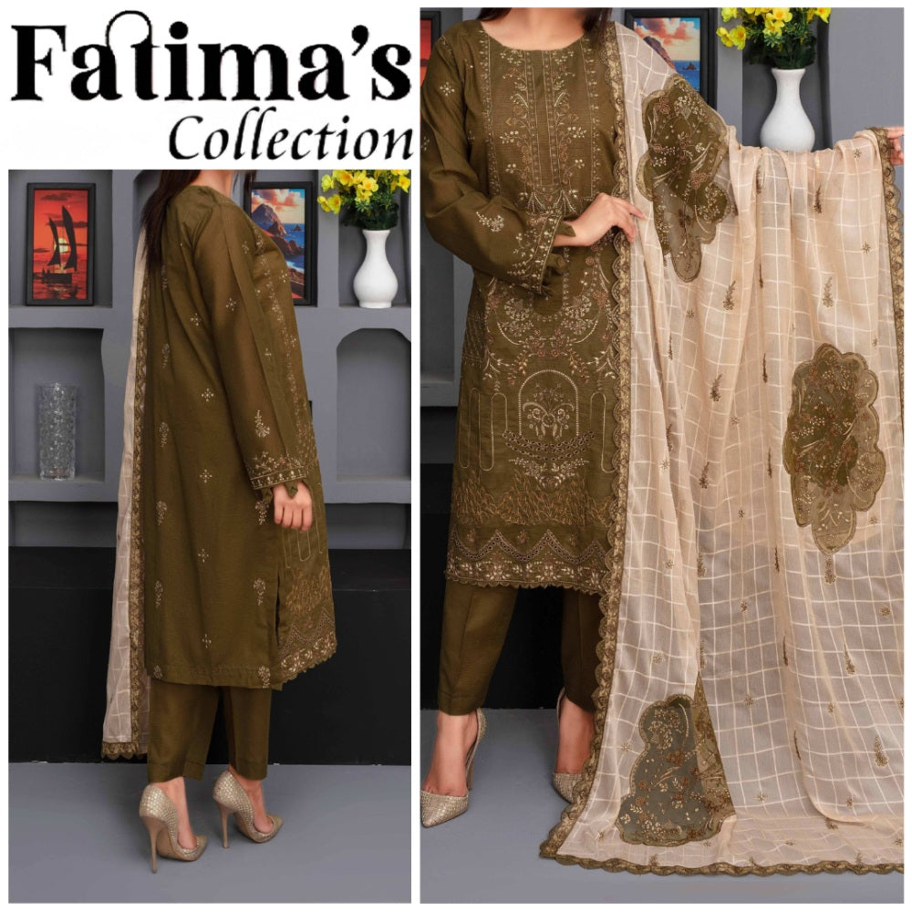 Mabroom Bana Dora Aplic EMD Dupatta (1680-003)