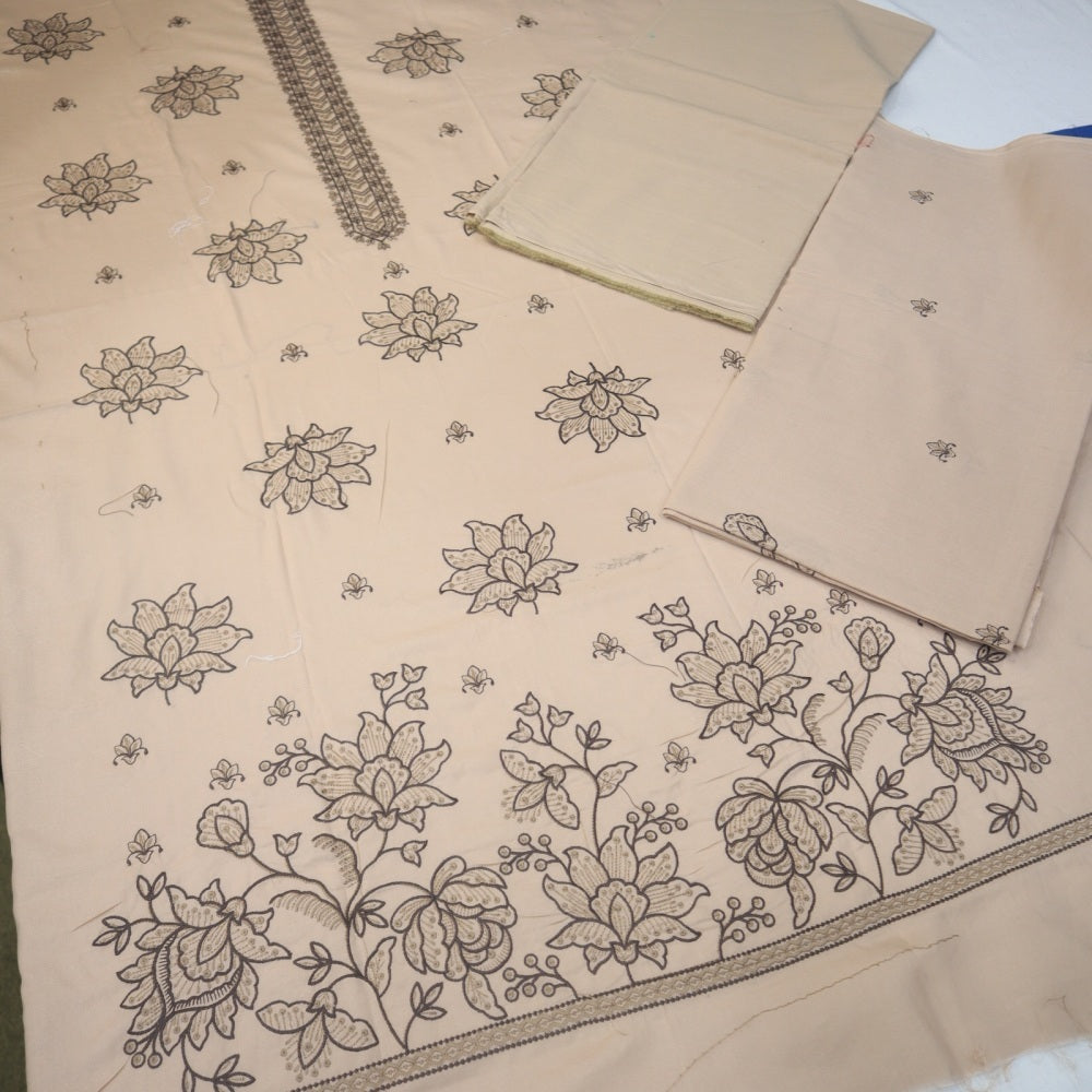 Cotton Lawn Double Head EMB (1682-001)