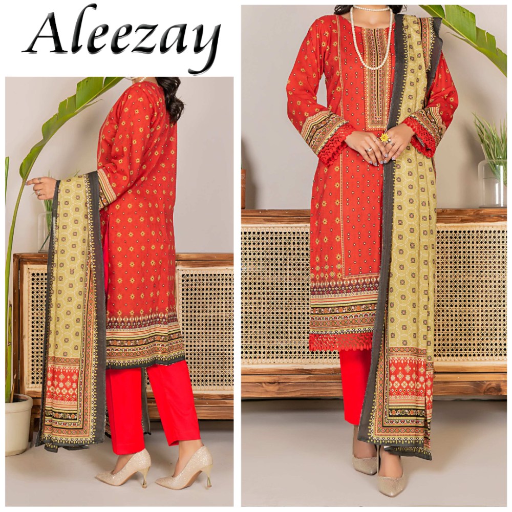 Aleezay Bana Dora Lawn 3 Piece (1683-009)