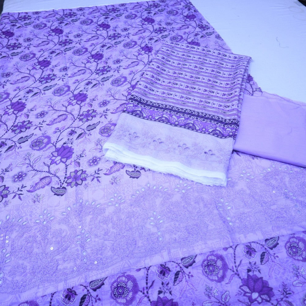 Meko Lawn Cutwork Suit (1687-003)