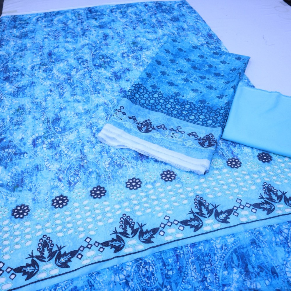 Meko Lawn Cutwork Suit (1687-005)