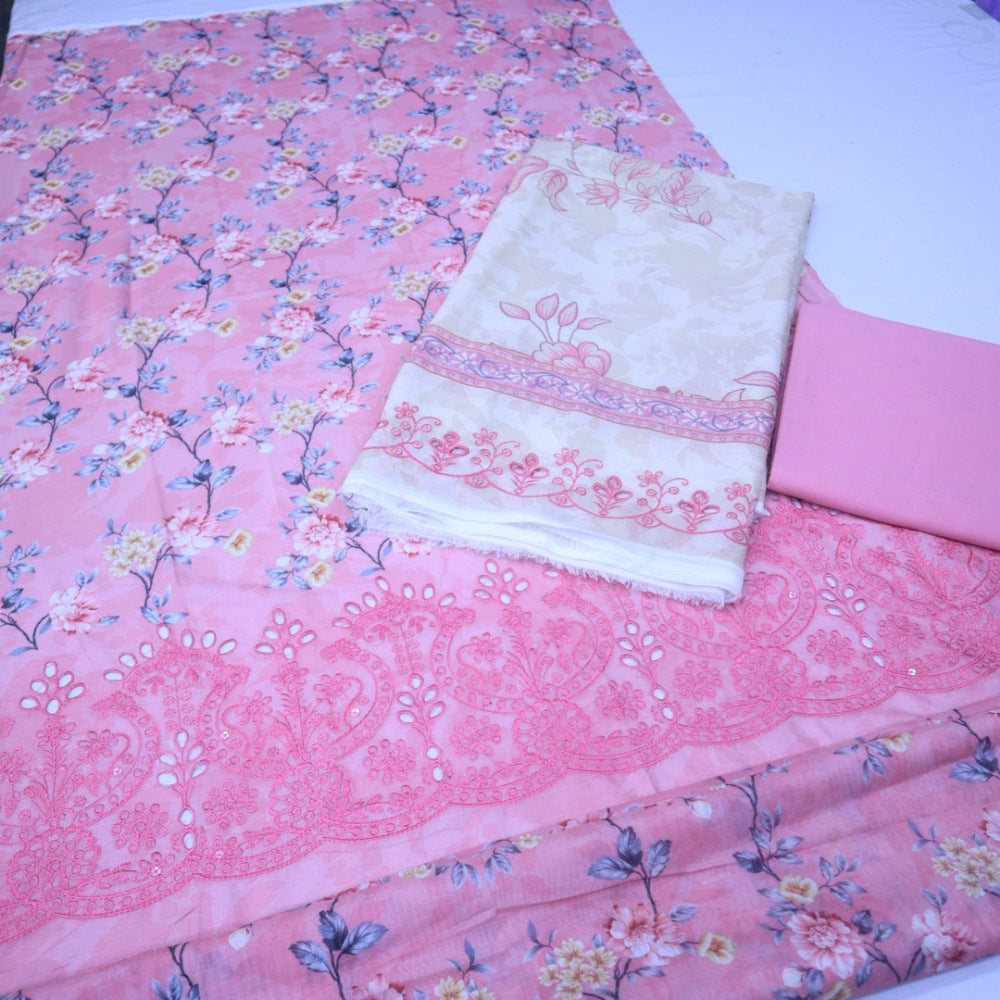 Meko Lawn Cutwork Suit (1687-006)