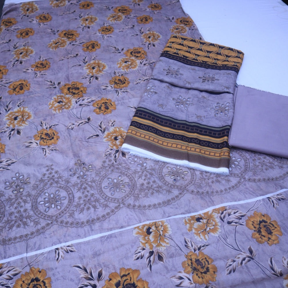 Meko Lawn Cutwork Suit (1687-007)