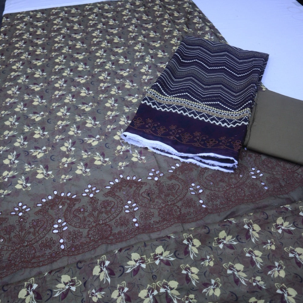 Meko Lawn Cutwork Suit (1687-009)