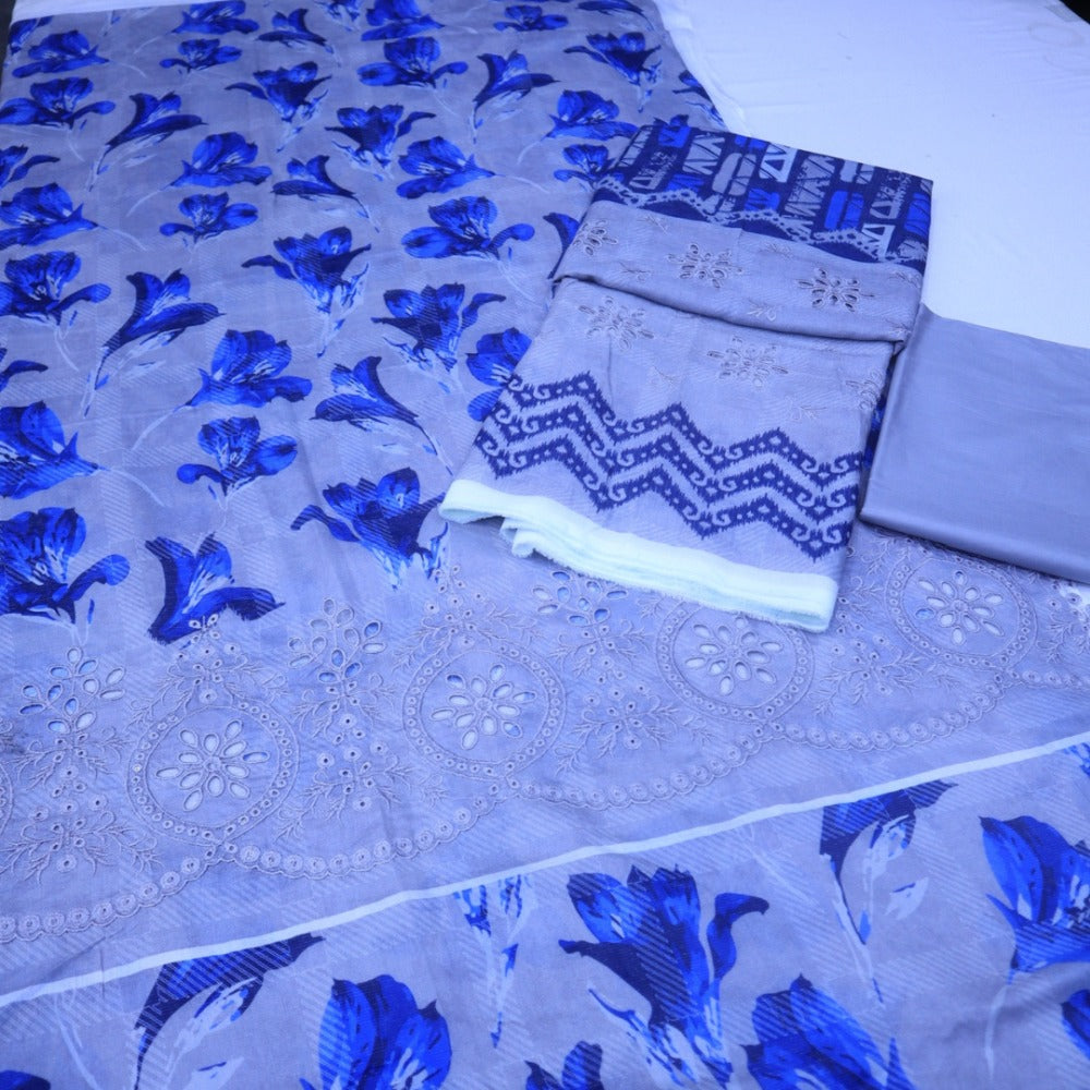 Meko Lawn Cutwork Suit (1687-011)