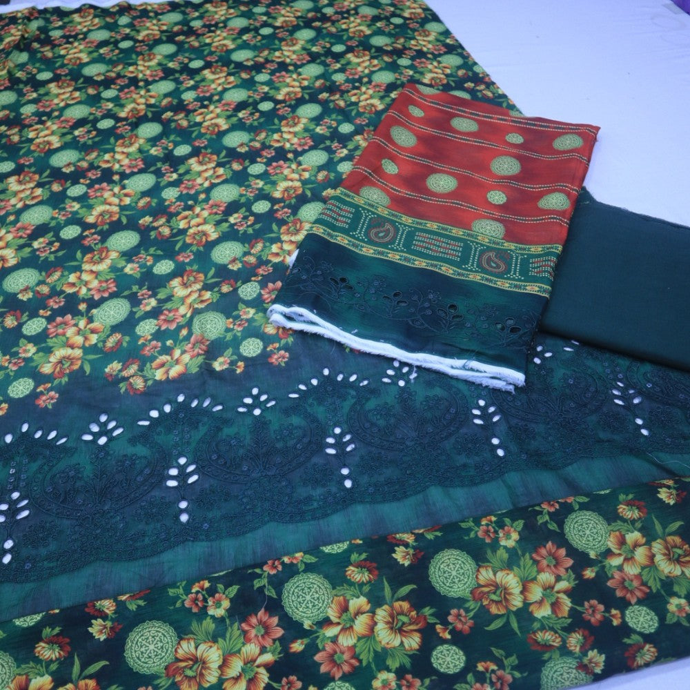 Meko Lawn Cutwork Suit (1687-012)