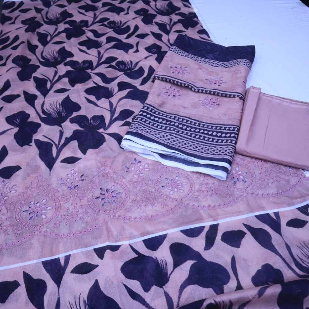 Meko Lawn Cutwork Suit (1687-015)