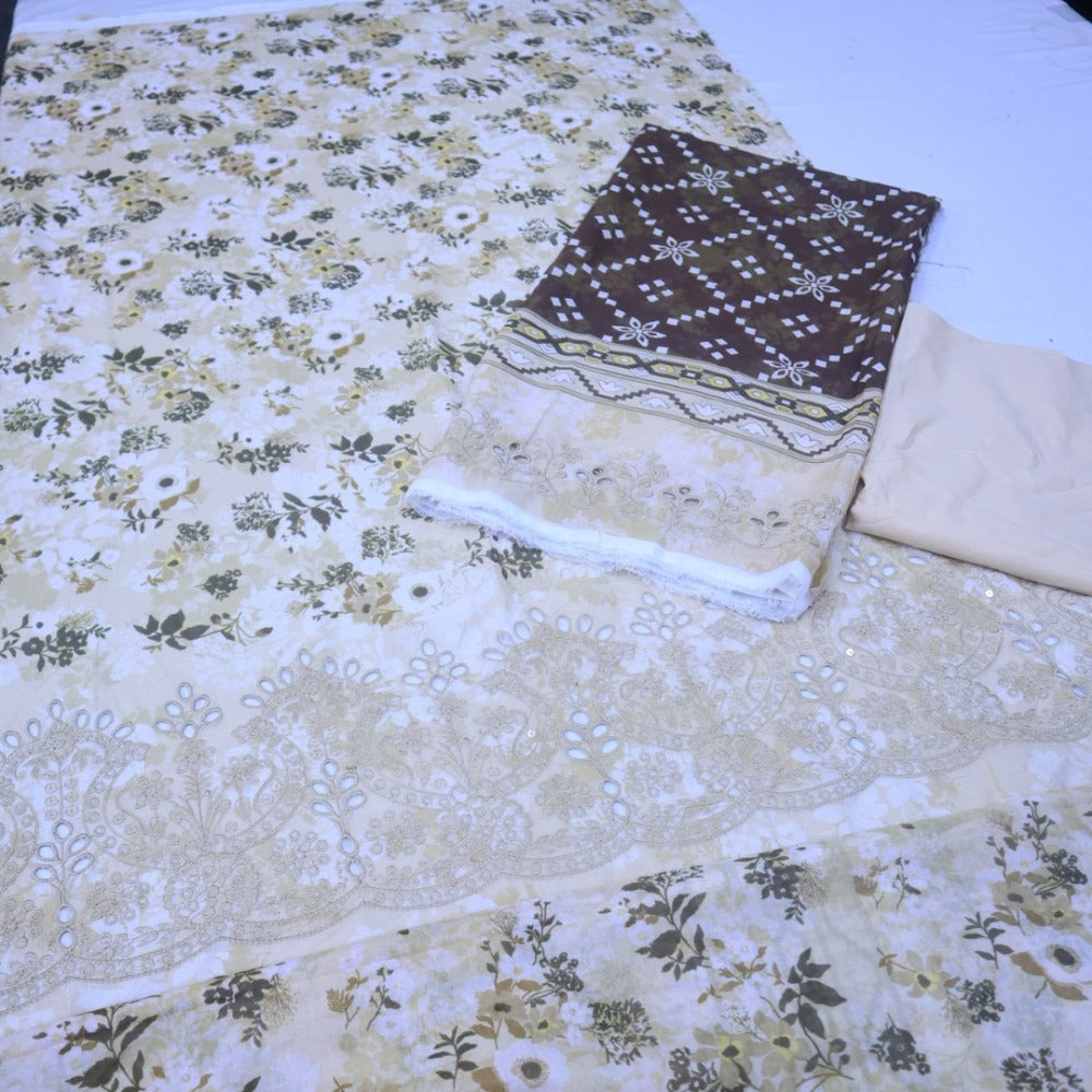 Meko Lawn Cutwork Suit (1687-016)