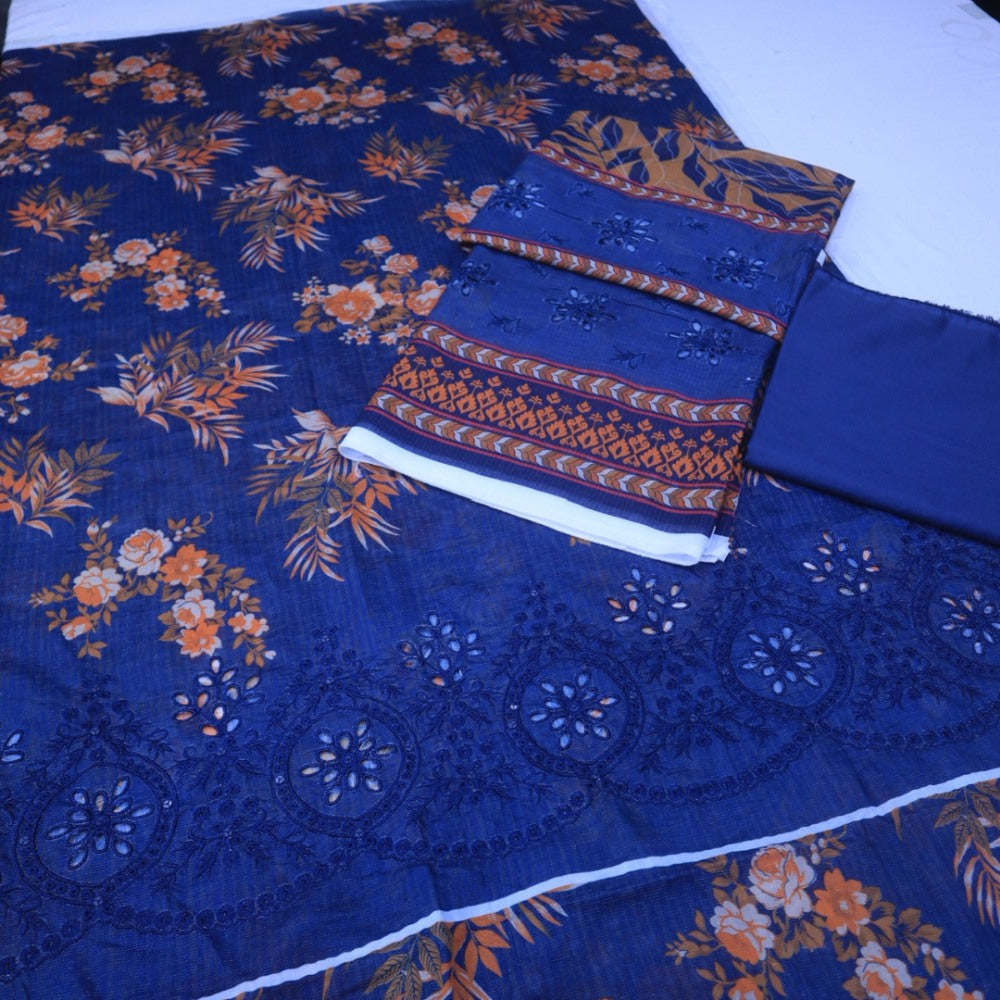Meko Lawn Cutwork Suit (1687-017)