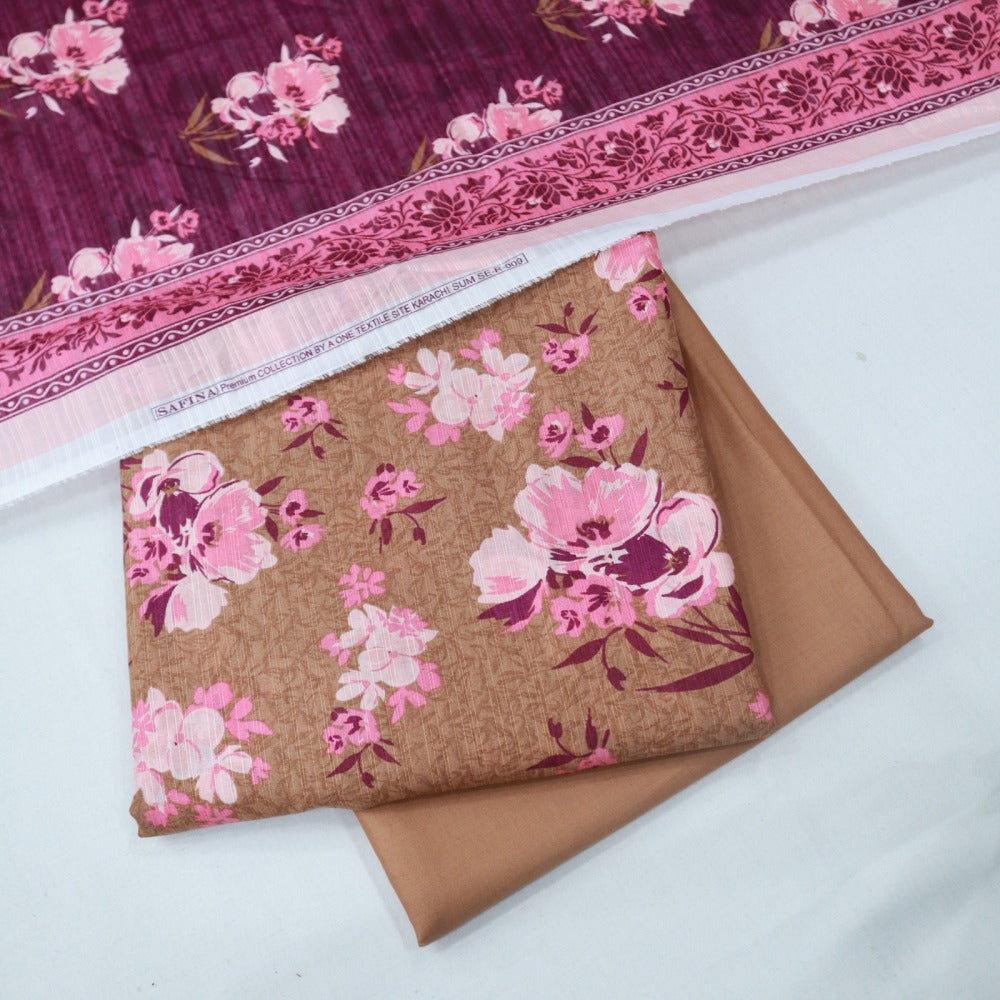 Safina Doriya Lawn 3 Piece (1692-009)