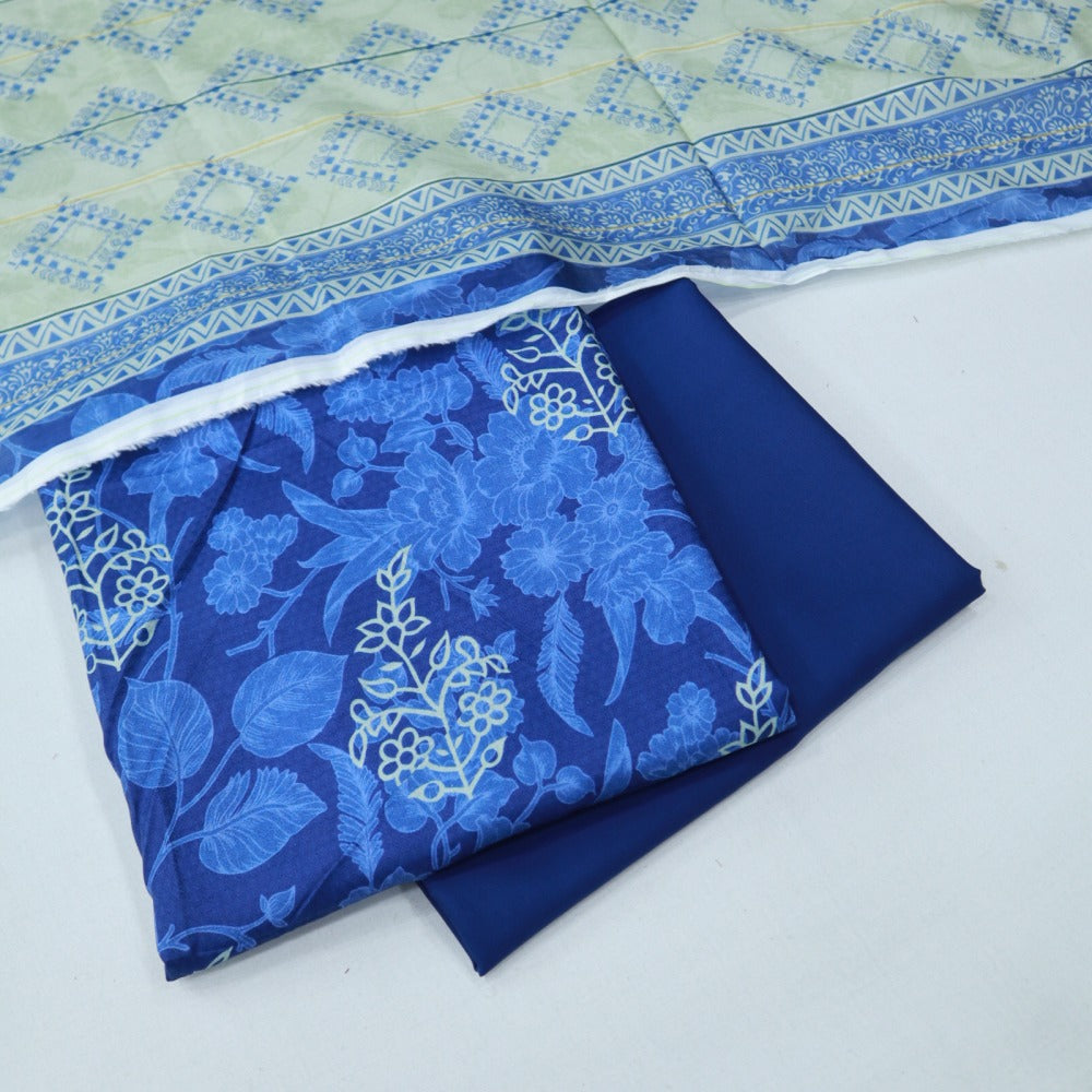 Self Jacquard Lawn 3 Piece (1702-011)